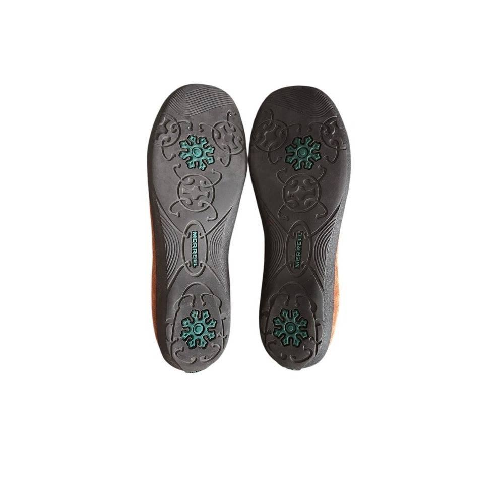 Merrell Shoe‎ Womens 10 Tan Leather Avesso Oak Slip On Shoe Oak Ballet Flat - Picture 9 of 11